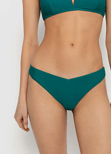 Dark Turquoise Bikini Briefs By Lscn By Lascana Swimwear