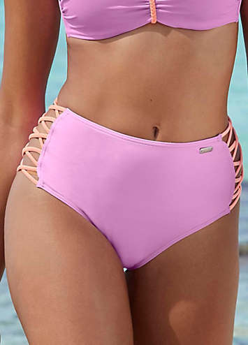 Purple Anna High Waist Bikini Bottoms By Venice Beach Swimwear365