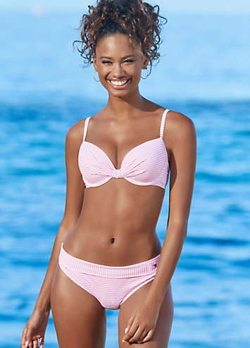 Rose Stripe Underwired Bikini Set By S Oliver Swimwear