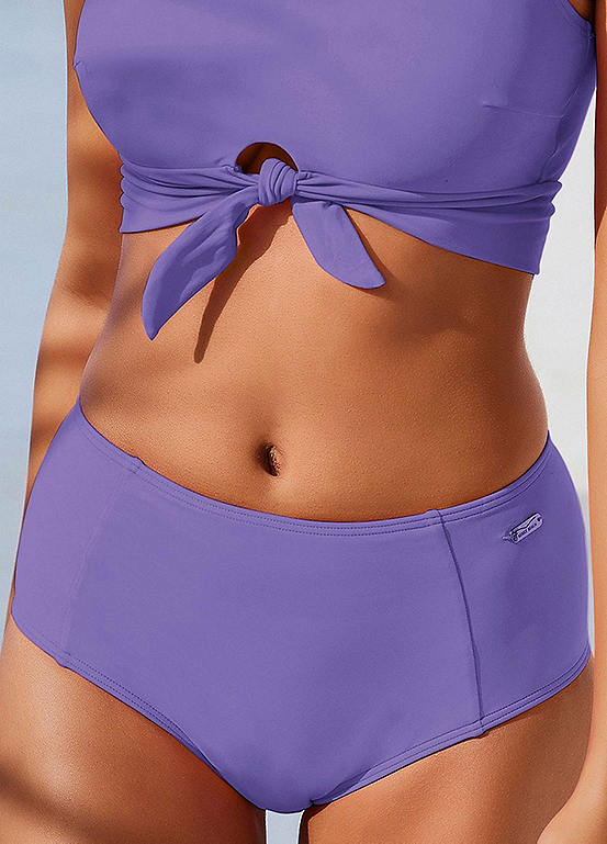 Lilac Sports High Waist Bikini Briefs By Venice Beach Swimwear