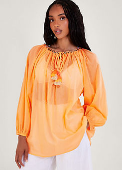 Amy Tie Neck Top by Monsoon