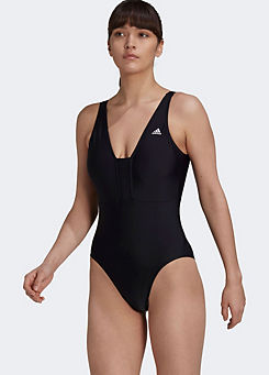 Black 3-Stripes Swimsuit by adidas Performance
