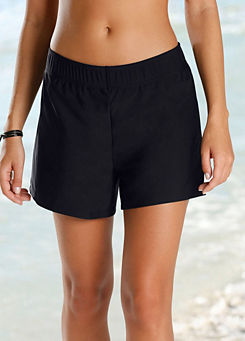 Black Girlie Swim Shorts by bpc bonprix collection