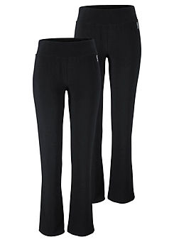 Black Pack of 2 Jazz Pants by H.I.S