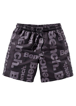 Black Swimming Shorts by Bench