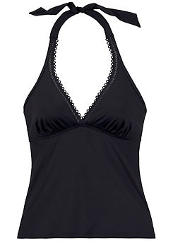 Black Underwire Tankini Top by s.Oliver