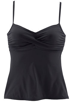 Black Underwired Tankini Top by s.Oliver