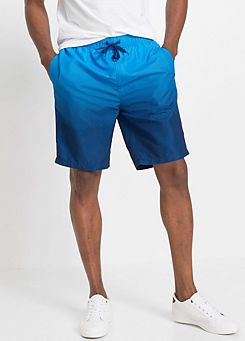 Blue Dip-Dye Swim Shorts by bpc bonprix collection