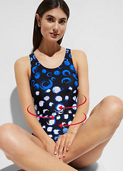 Blue Print Shaper Swimsuit by bonprix