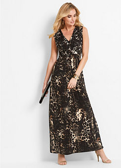 Brown Leopard Maxi Dress by bpc selection