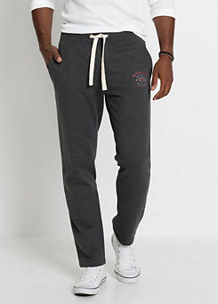 Charcoal Marl Drawstring Tracksuit Bottoms by bpc bonprix collection