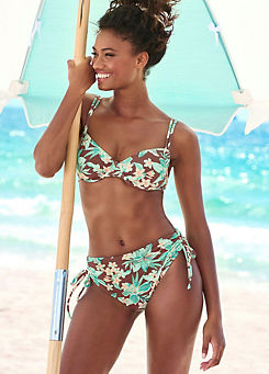Floral Print Underwired Bikini Set by s.Oliver