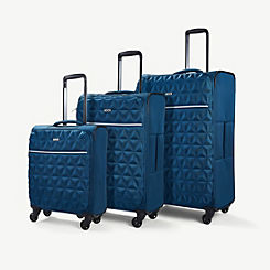 Jewel 3 Piece Soft Suitcase Set by Rock