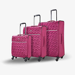 Jewel 3 Piece Soft Suitcase Set by Rock