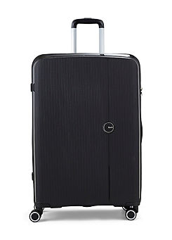Luggage Hudson 8 Wheel Large Hardshell Suitcase by Rock