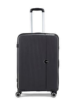 Luggage Hudson 8 Wheel Medium Hardshell Suitcase by Rock