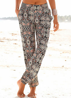 Multi Print Printed Beach Trousers by s.Oliver