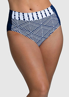 Navy Blue Azur Bikini Briefs by Miss Mary of Sweden