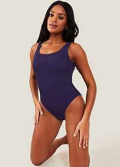 Navy Crinkle Swimsuit by Accessorize