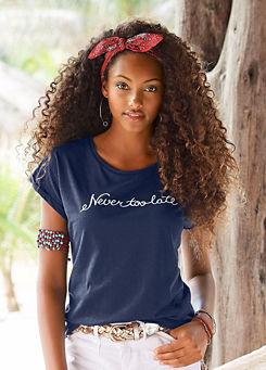 Navy T-Shirt by Beachtime