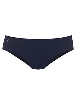 Navy ’Minimal’ High Waist Bikini Briefs by LASCANA