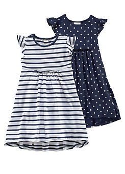 Pack of 2 Jersey Dresses by Kidoki