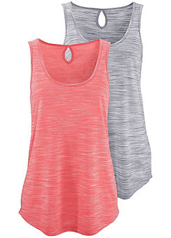 Pack of 2 Sleeveless Tops by Beachtime