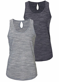 Pack of 2 Sleeveless Tops by Beachtime