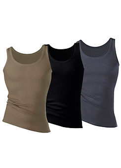 Pack of 3 Muscle Vests by H.I.S