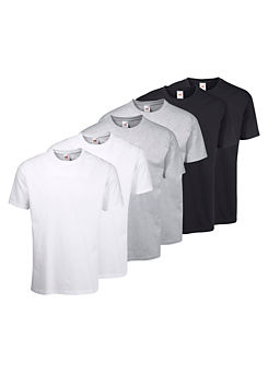Pack of 6 Short Sleeve T-Shirts by Fruit of The Loom