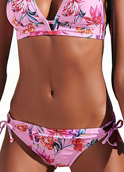 Pink Print Bikini Bottoms by Sunseeker
