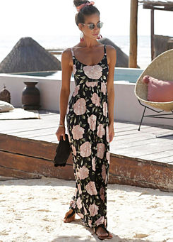 Print Tie-Back Maxi Dress by s.Oliver