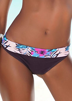 Purple Marly’ Foldover Bikini Briefs by Venice Beach