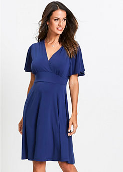 Ruffle Sleeve Jersey Dress by bpc selection