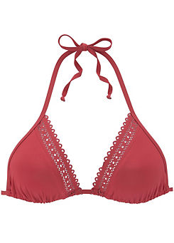 Rust Red Triangle Bikini Top by s.Oliver