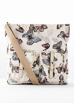 Sand Butterfly Print Bag by bpc bonprix collection