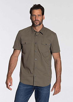 Short Sleeved Denim Shirt by Arizona