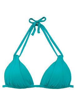 Turquoise Double Strap Triangle Bikini Top by s.Oliver Red Label
