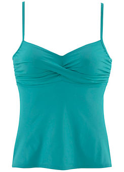 Turquoise Underwired Tankini Top by s.Oliver