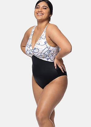 All Over Print Swimsuit with Tummy Control by Kaleidoscope