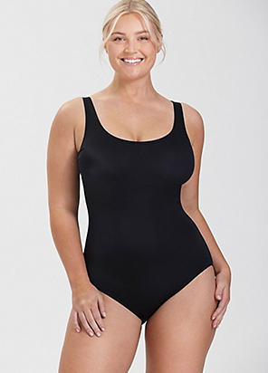 Black Leopard One-Piece Swimsuit by LASCANA