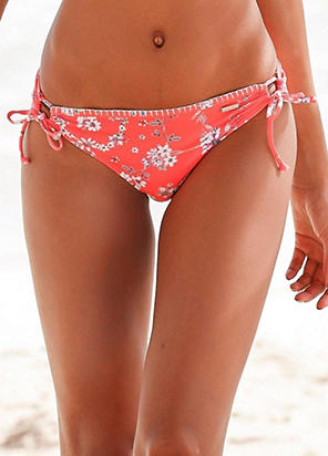 Orange Print 'Ditsy' Triangle Bikini Top by sunseeker | Swimwear365