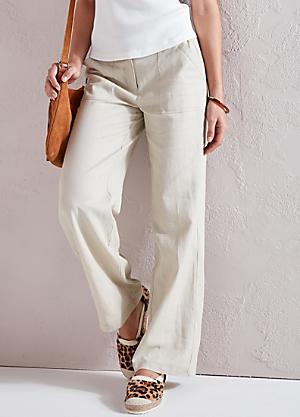 linen beach trousers