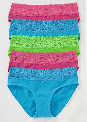 Pack of 10 Cotton Thongs by bonprix