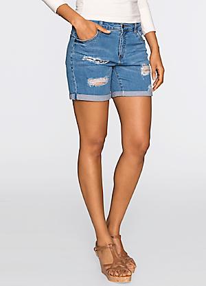 Worn Effect Denim Hot Pants by Buffalo