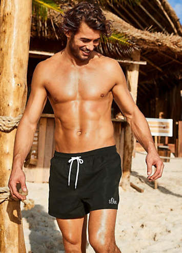 Black Swim Shorts by s.Oliver | Swimwear365