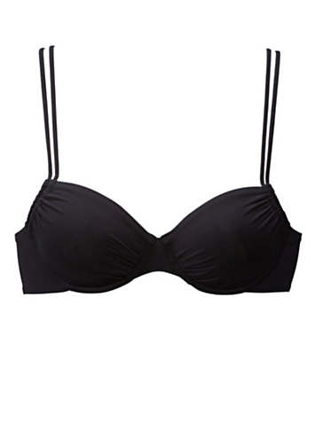 Black Underwired Bikini Top by Buffalo | Swimwear365