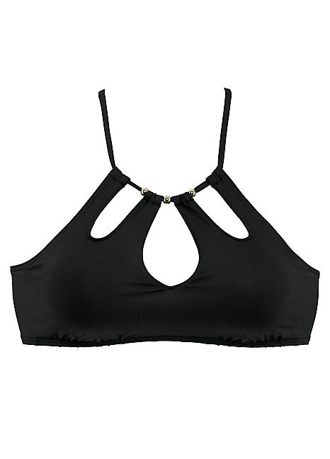 Black ’Italy’ Bustier Bikini Top by LASCANA | Swimwear365