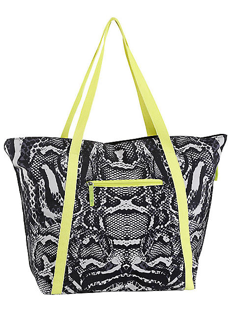 animal print beach bag