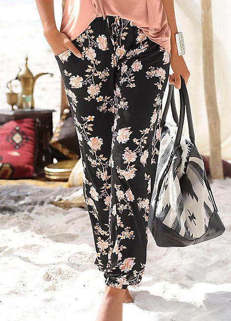 beach trousers black